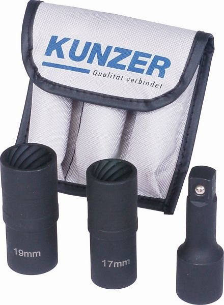 Jeu d'extracteurs de vis Kunzer , 3 pièces, 7FSL03