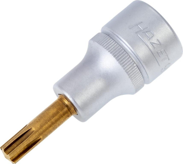 Douille de tournevis Hazet, carré creux 12,5 mm (1/2 pouce), cannelure interne Ribe-CV, M7, 991-7