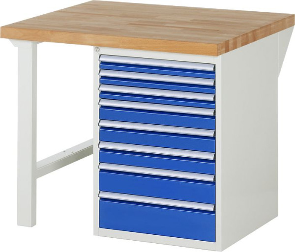 Etabli RAU série 7000 - modèle 7519-1, L1000 x P900 x H890 mm, base système L1000 x P850 x H850 mm, 03-7519A1-109B4M.11