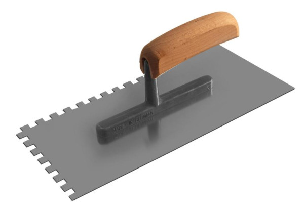 Truelle TECTOOL en acier, bois, 280x130x0,7mm, engrenage: E8, 18606
