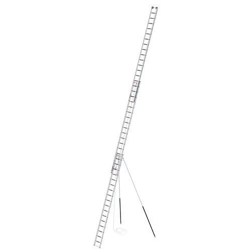 Krause échelle à câbles aluminium, 3 parties, 3 x 17 échelons, avec supports, 305100