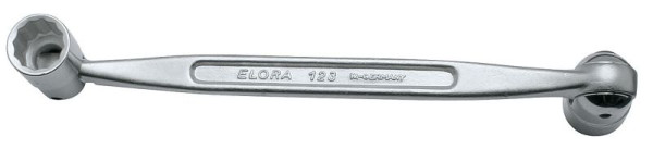 Clé à douille à double articulation ELORA, 123, taille: 8x9 mm, 0123008091000