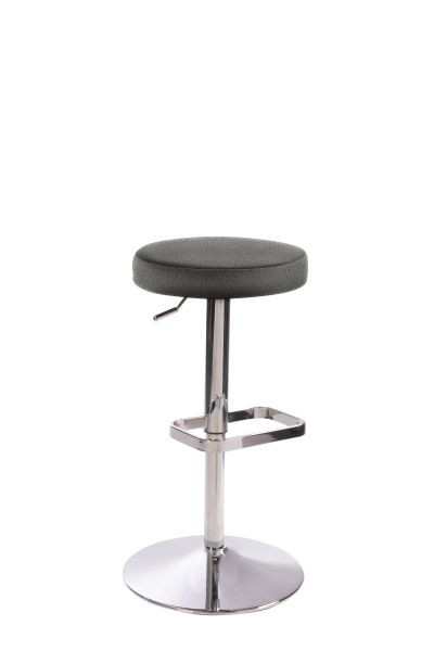 Tabouret de bar et de comptoir Mayer Sitzmöbel 1200, structure chromée, gris asphalte, 1200_01_30080