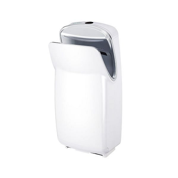 Sèche-mains Air Wolf, série V, H x L x P : 673 x 334 x 233 mm, ABS blanc, 10-740