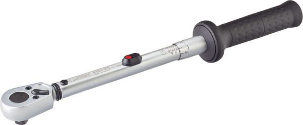 Clé dynamométrique Hazet, Nm min-max : 20 - 120 Nm, tolérance : 2 %, carré plein 12,5 mm (1/2 pouce), 6121-1CT