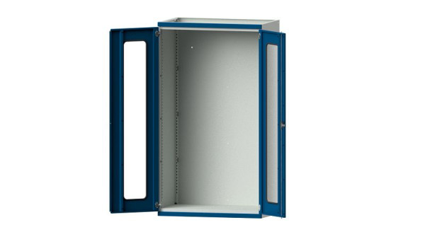 Etablis ANKE, armoire pour charges lourdes, modèle 100, 1085 x 630 x 1950 mm, zone de visualisation en plexiglas, RAL 7035/5010, 620.030