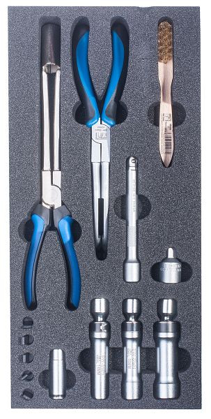 Gamme de chariots d'atelier SW-Stahl, outils pour bougies d'allumage, 14 pièces, Z3013-38