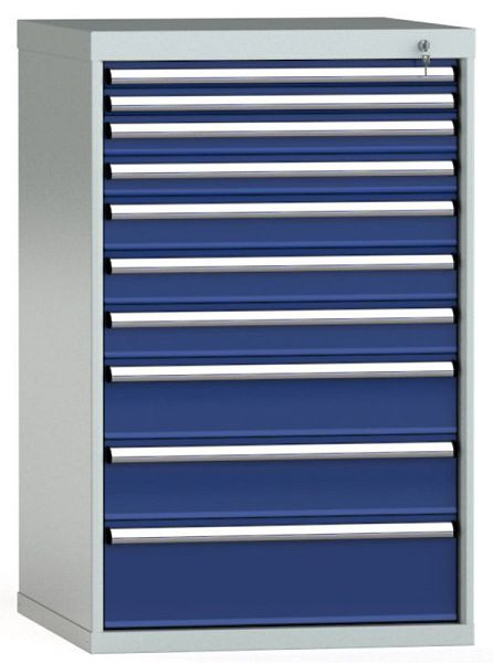 Armoire à tiroirs KLW 1150 x 725 x 750 mm H x L x P, dimensions d'installation : 150 mm, division : 36x36 unités, SGB1150-10UP-001