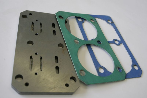 Plaque de soupape ELMAG complète de joints 'KIT PK1', comprenant filtre à air et joint Viton pour clapet anti-retour, 9100320