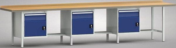 Etabli standard KLW - 4000 x 700 x 840 mm L x P x H, WS551N-4000M40-E1681