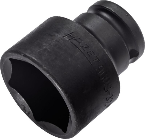 Impact Hazet, douille tournevis machine, 6 pans, carré creux 12,5 mm, profil traction 6 pans extérieur, 32 mm, 900S-32