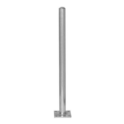 Poteau de barrière Schake en acier, galvanisé à chaud, à cheviller, hauteur 1000 mm, ∅ : 60 mm, 310814