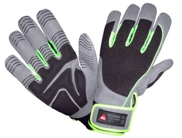 Hase Safety TRELLEBORG, gants de montage, velcro de haute qualité, taille : 11, UE : 10 paires, 422000-11