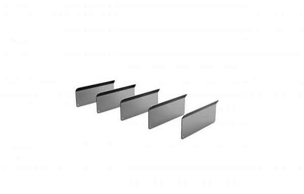 Séparateur de tiroir en aluminium Boxo 127x50 mm, UE : 5 pièces, DD009A-14