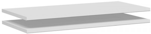 geramöbel étagère intermédiaire pour relier 2 armoires, 2 pièces, 800x383x19, gris clair, N-383200-L
