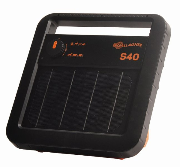 Électrificateur de clôture électrique solaire Gallagher S40 avec batterie, 345307
