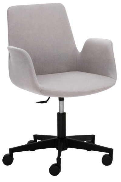 Fauteuil Mayer Sitzmöbel , avec piètement en plastique (ø 61 cm) noir, gris bleu, 2010_03_30604
