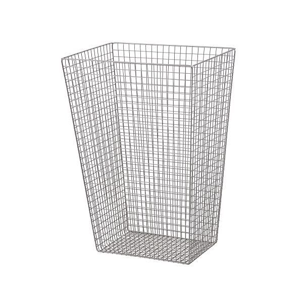 Poubelle Air Wolf d'un volume de 60 litres, série Lambda, H x L x P : 630 x 440 x 315 mm, acier inoxydable poli, 20-709