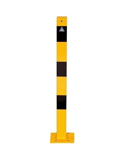 Poteau de barrière amovible Schake galvanisé 70 x 70 mm, hauteur 1000 mm, 249372