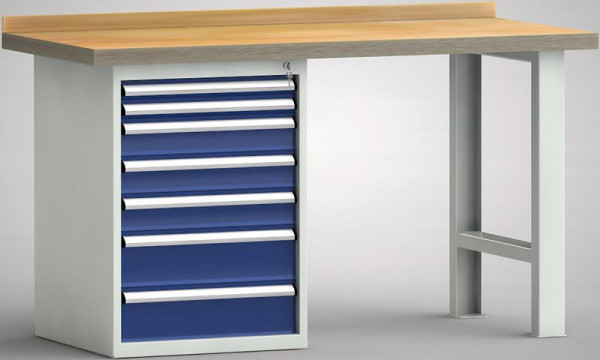 Etabli standard KLW - 1500 x 700 x 840 mm L x P x H, WS515N-1500M40-E7030