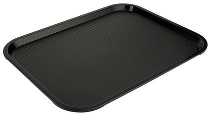 Plateau Contacto Fast Food 45 cm polypropylène noir 45x35 cm, 5353/006