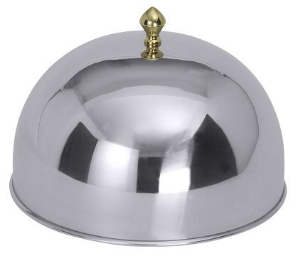 Cloche de table Contacto 31,2 cm avec poignée plaquée or, 8880/300