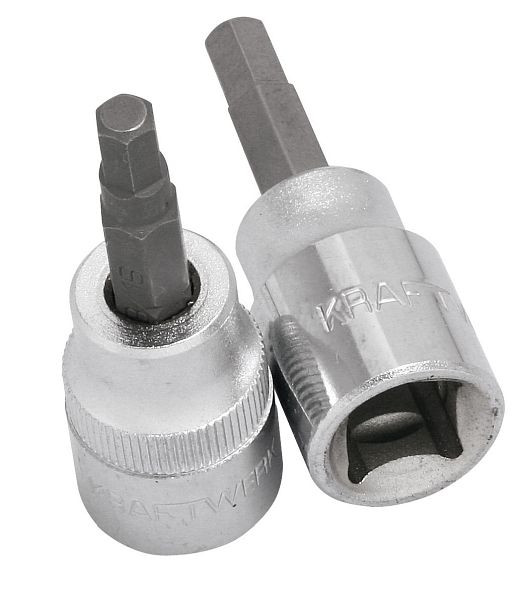 Insert de clé à douille Kraftwerk, six pans en pouces, taille 3/8" 1/8", 206501