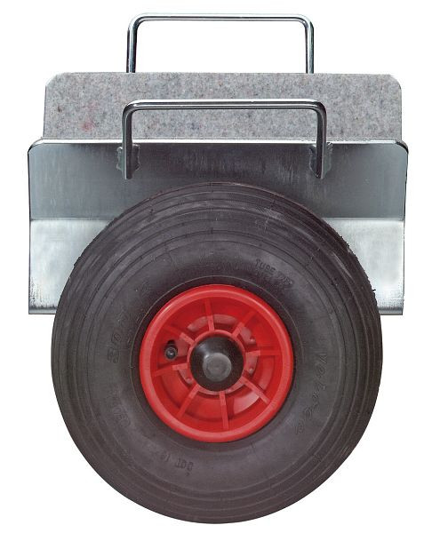 Chariot de serrage de plaques à rouleaux BS, type 1-3 avec roue pneumatique, roue Ø 260 mm, capacité de charge 200-300 kg, largeur de serrage 70-160 mm, CHARIOT DE PLAQUES.3L