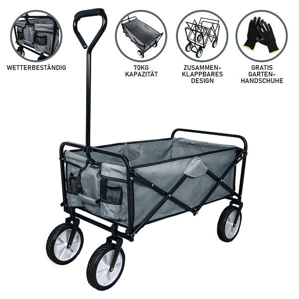 Chariot de jardin Monster pliable, gris, 28431