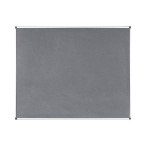 Planche en feutre Bi-Office Maya gris avec cadre en aluminium 150x120cm, FA1242170