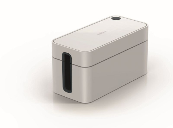 Boîte de câbles DURABLE CAVOLINE® BOX S (pour multiprise 3 prises, avec pieds en caoutchouc) gris, 503510