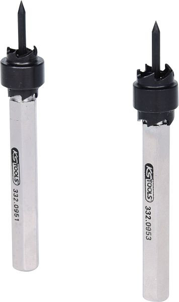 KS Tools Jeu de fraises à souder par points HSS, 2 pièces, 8-10 mm, 332.0950