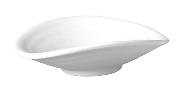 Bol APS -ZEN-, 13 x 11 cm, hauteur : 3,5 cm, mélamine, blanc, aspect pierre, 0,1 litre, 83726