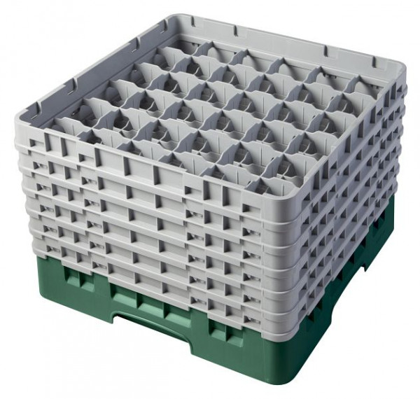 Panier de lavage Cambro 36 compartiments Camrack® 27,9 cm vert bouteille, SU: 2 pièces, 36S1114119