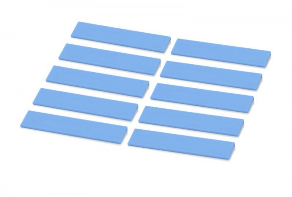 Boîtes d'assortiment d'accessoires Auer, lot de 10 étiquettes bleu ciel, SB E-5015 S