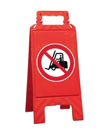 Écran d'avertissement Moravia, rouge, plastique, pour marquage des zones interdites, chariots élévateurs, 252149