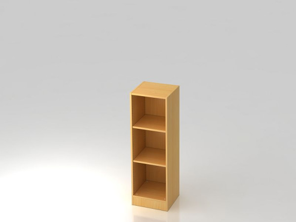 Étagère étroite Hammerbacher 3OH avec panneau de base en hêtre, 40,6x40x127 cm (LxPxH), V6050/6