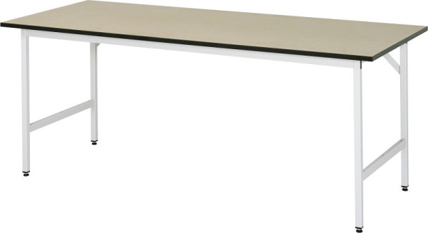 Table de travail RAU série Jerry (3030) - réglable en hauteur, panneau MDF, 2000x800-850x800 mm, 06-500F80-20.12