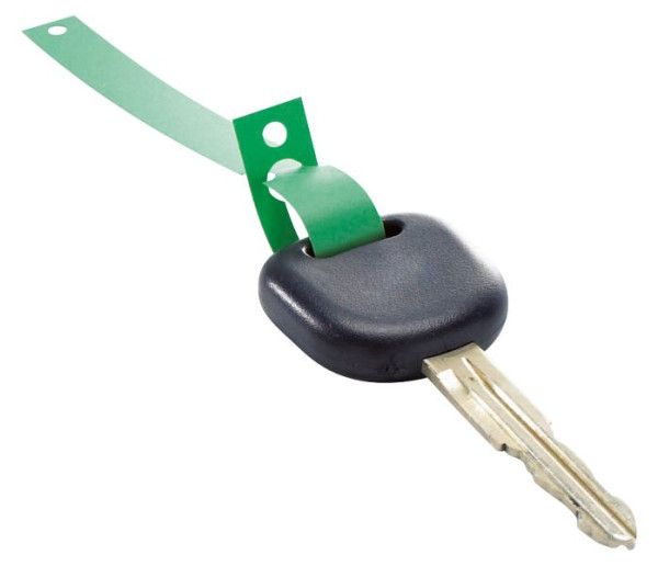 Porte-clés Eichner en film HDPE, vert, UE : 1000 pièces, 9219-00106-N