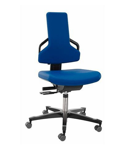 Chaise de travail Dauphin Premium, tissu d'ameublement bleu, 266-917