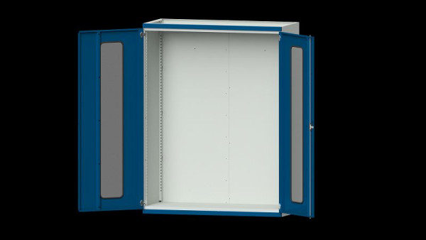 Etablis ANKE, armoire pour charges lourdes, modèle 300, 1485 x 630 x 1950 mm, zone de visualisation en plexiglas, RAL 7035/5010, 620.280