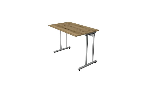 Kerkmann bureau bureau à domicile L 1000 x P 600 avec pied en C, chêne, 11187655