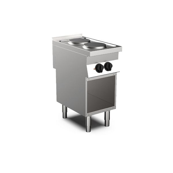 Cuisinière électrique Mareno MO-700 avec 2 plaques de cuisson rondes, 40cm, 170.406