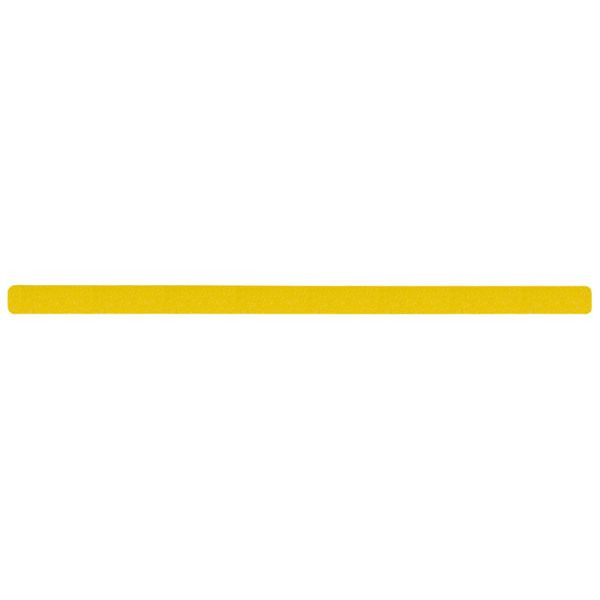 m2 Revêtement antidérapant Bandes simples jaunes déformables 50x1000mm, UE : 10 pièces, M2GV100502