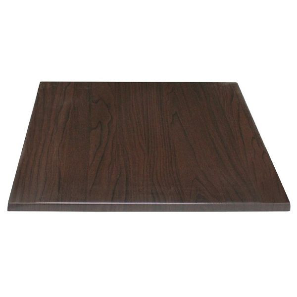 Plateau carré Bolero marron foncé 70cm, GG639