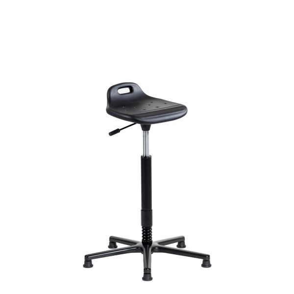 Aide à la verticalisation SOFAME LM 2023 avec patins, hauteur d'assise 69-89 cm, piètement aluminium, colonne flexible, W050020003