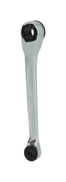 KS Tools GEARplus Mini-Bit Clé mixte à cliquet réversible, 1/4" x 10 mm, 503.4678