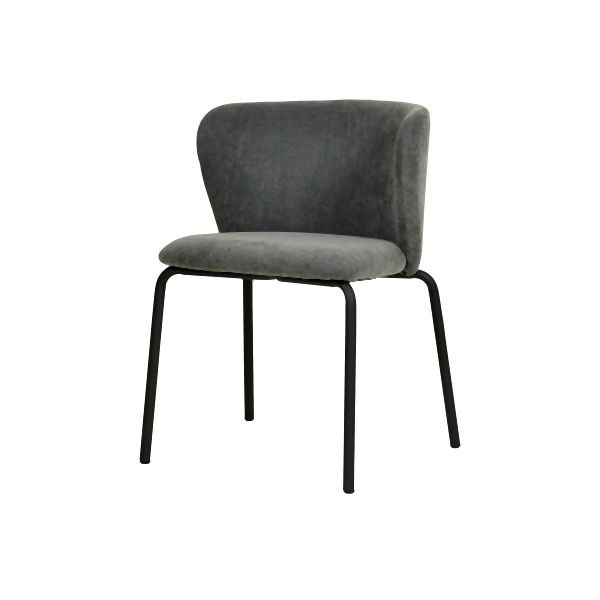 VEBA Break chaise empilable avec revêtement, gris foncé, 51014