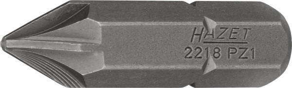 Embout Hazet, 6 pans plein 8 (5/16 pouce), profil Pozidriv PZ, PZ1, 2218-PZ1
