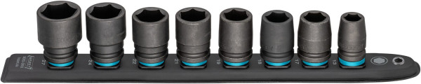 Hazet SmartRail, carré creux 12,5 mm (1/2 pouce), profil de traction hexagonal externe, nombre d'outils : 8, 900S-SR/8